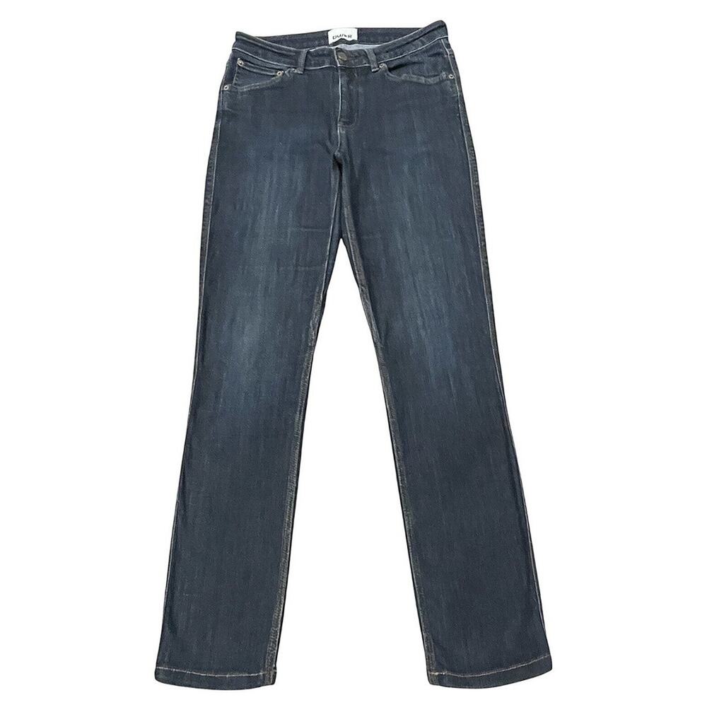 DU/ER Women's Straight Leg Jeans - Dark Blue